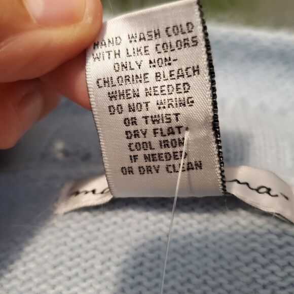 Marina Luna Blue Sweater Size Large NWOT - Picture 6 of 7